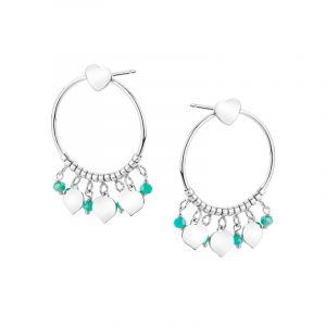 Kolczyki srebrne koła