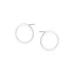 Kolczyki srebrne koła sztyft