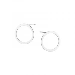 Kolczyki srebrne koła sztyft