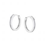 Kolczyki srebrne koła z cyrkoniami