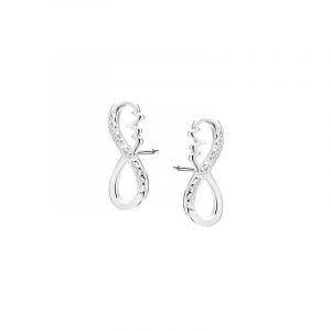 Kolczyki srebrne nieskończoność sztyft