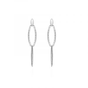 Kolczyki srebrne wiszące Sztyft
