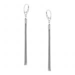 Kolczyki srebrne wiszące łańcuszki