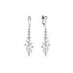 Kolczyki srebrne z kryształami