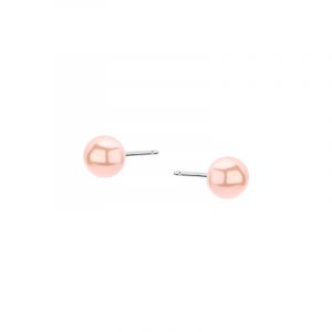 Kolczyki srebrne z perłą Sztyft