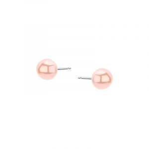 Kolczyki srebrne z perłą sztyft