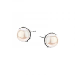 Kolczyki srebrne z perłami