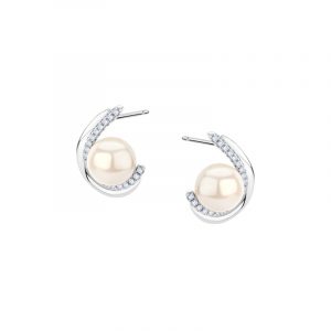Kolczyki srebrne z perłami