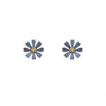 Kolczyki z tytanu i srebra pozłacanego