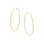 Kolczyki złote diamentowane koła