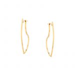 Kolczyki złote fazowane