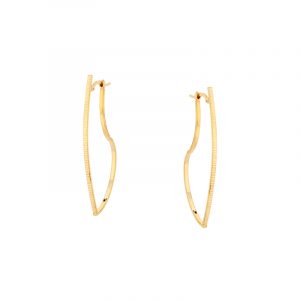 Kolczyki złote fazowane