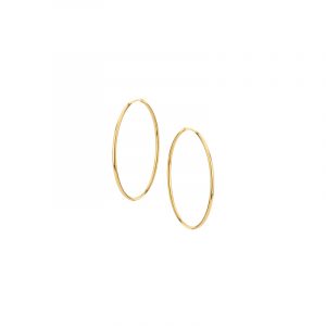 Kolczyki złote gładkie koła 1,3 cm