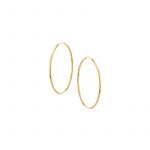 Kolczyki złote gładkie koła 1,7 cm