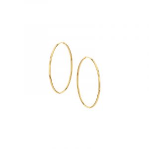 Kolczyki złote gładkie koła 1,7 cm