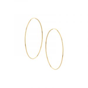 Kolczyki złote gładkie koła 2,8 cm