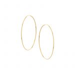 Kolczyki złote gładkie koła 4,0 cm