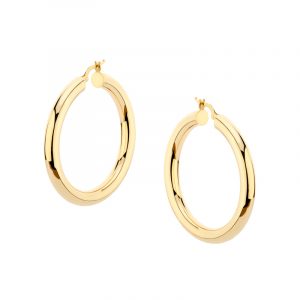 Kolczyki złote gładkie koła Angielskie