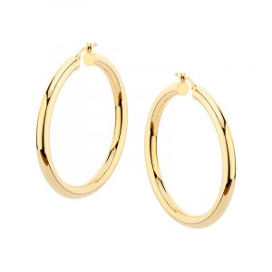 Kolczyki złote gładkie koła Angielskie