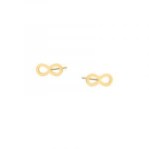 Kolczyki złote nieskończoność