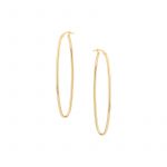 Kolczyki złote owalne Angielskie