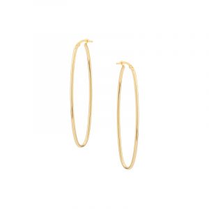 Kolczyki złote owalne Angielskie