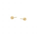 Kolczyki złote sztyft kulki