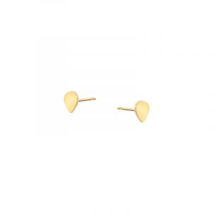 Kolczyki złote sztyft łezka