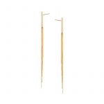 Kolczyki złote wiszące sztyft