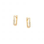 Kolczyki złote z cyrkoniami Angielskie