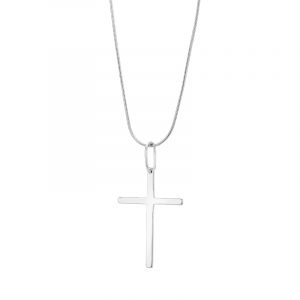 Krzyżyk srebrny gładki