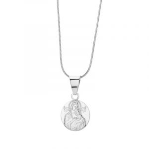 Medalik srebrny Maryja z Dzieciątkiem