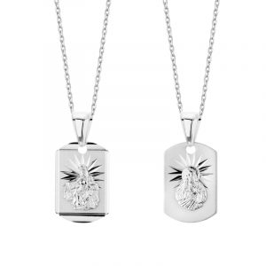 Medalik srebrny Matka Boska Szkaplerzna