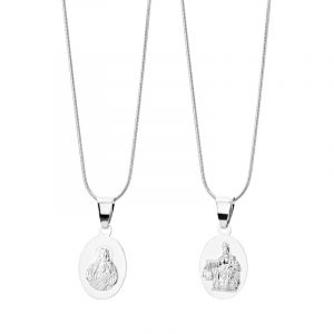 Medalik srebrny Matka Boska Szkaplerzna