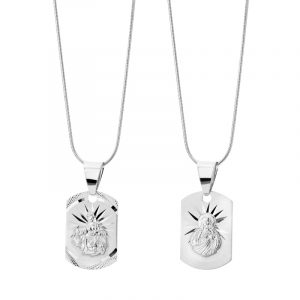 Medalik srebrny Matka Boska Szkaplerzna