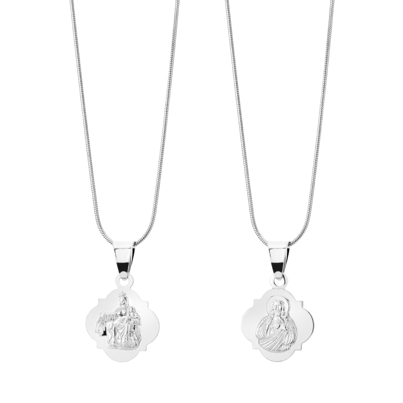 Medalik srebrny Matka Boska Szkaplerzna Medalik srebrny Matka Boska Szkaplerzna