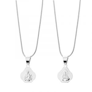 Medalik srebrny Matka Boska Szkaplerzna