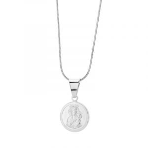 Medalik srebrny Matka Boska