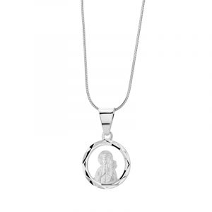 Medalik srebrny Matka Boska