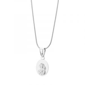 Medalik srebrny Matka Boska