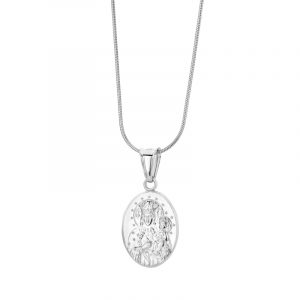 Medalik srebrny Matka Boska