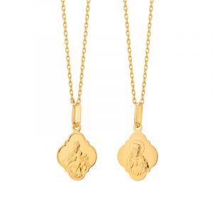 Medalik złoty Szkaplerz