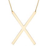 Naszyjnik pozłacany z motywem geometrycznym