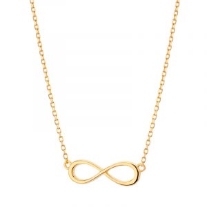 Naszyjnik pozłacany z nieskończonością