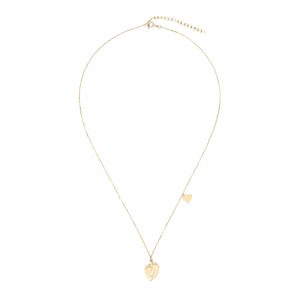 Naszyjnik pozłacany z sercem i stópkami