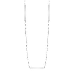 Naszyjnik srebrny z blaszkami