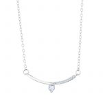 Naszyjnik srebrny z cyrkoniami