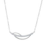 Naszyjnik srebrny z cyrkoniami