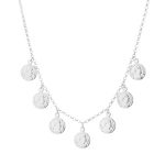 Naszyjnik srebrny z monetami