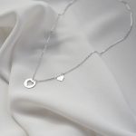 Naszyjnik srebrny z sercem